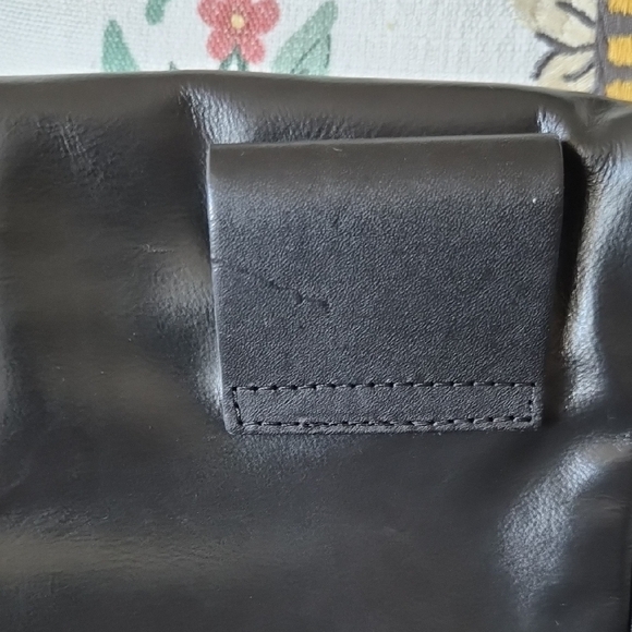 Clare V Two-Tone Leather Belt Bag Fanny Pack in Brown & Black - Picture 6 of 10